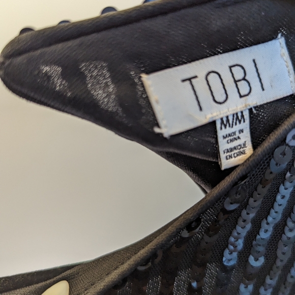 Sheer sequin Backless Mini dress - Picture 5 of 6